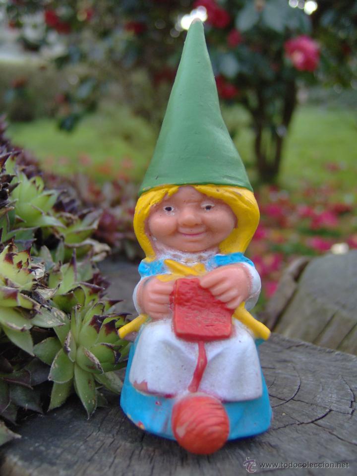 Figuras de Borracha e PVC: Figurita Gnoma de los a&ntilde;os 80, de 9 cm