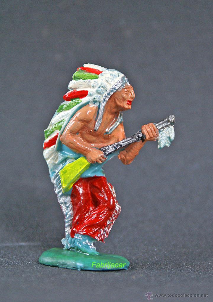 Figuras de goma y PVC: Indio de Lafredo de goma como nuevo. - Foto 1