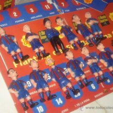 Figuras de Goma y PVC: CHUPA CHUPS,COLECCION FUTBOLISTAS,PERSONAJES PVC DEL BARSA,FC CLUB DE FUTBOL BARCELONA CF AÑO 95-96.. Lote 323360468