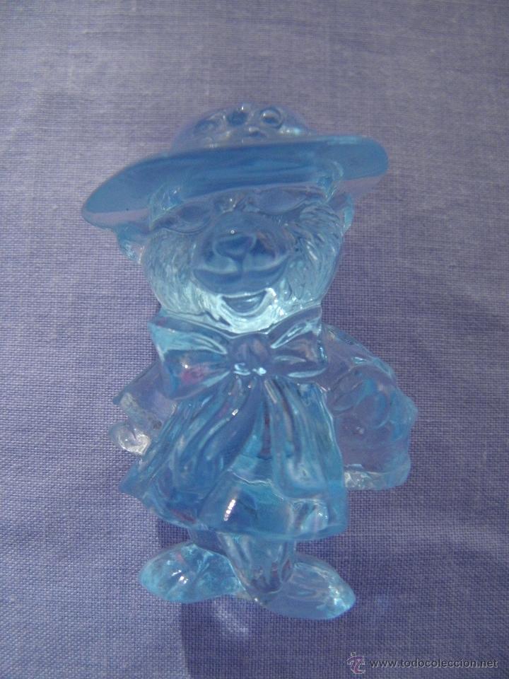 Figuras de goma y PVC: Antigua figurita transparente Osita Cristall Collection de Giochi Preziosi, serie Family