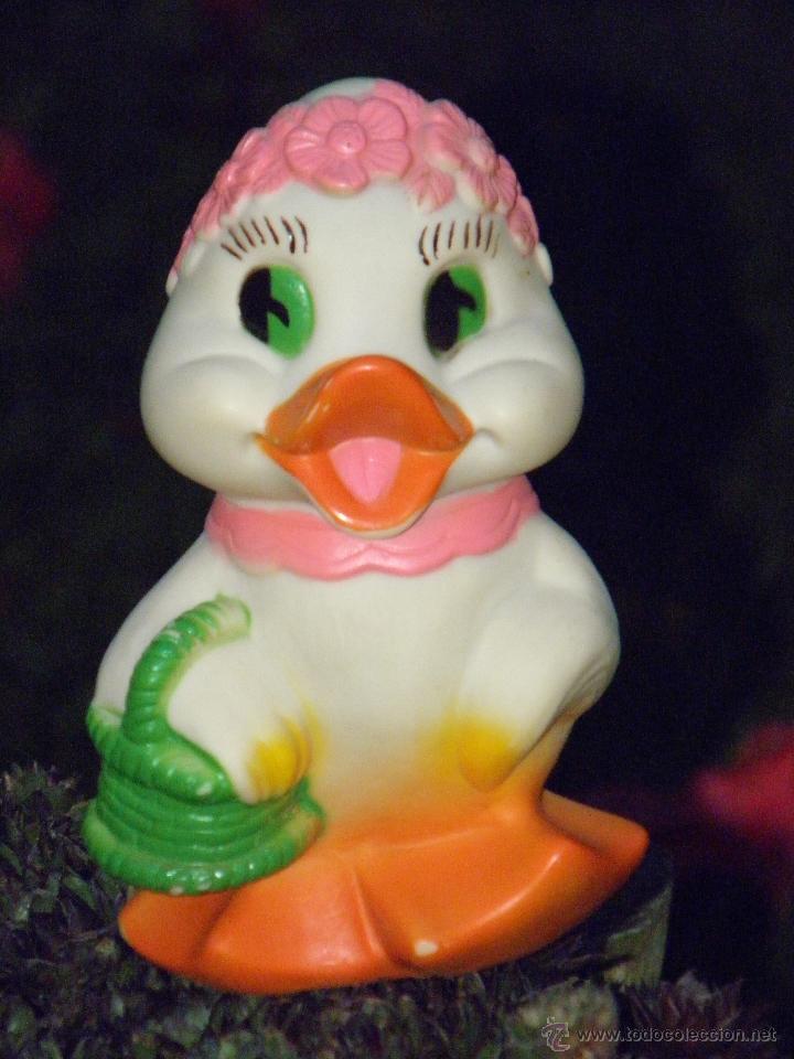 Figuras de goma y PVC: Oca o patita de goma antigua de 15 cm de Jugasa Primera Infancia