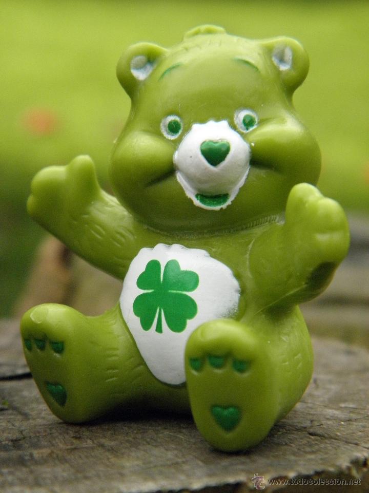 Figuras de Goma y PVC: Antigua figura Oso Amoroso de la Buena Suerte de 4 x 4 cm marca A&A TCFC