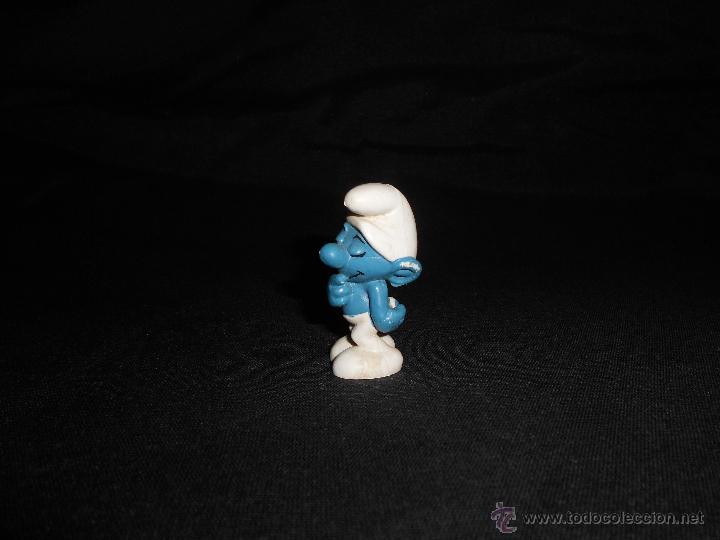 Figuras de Goma y PVC: ANTIGUO PITUFO T&Iacute;MIDO EN PVC, BULLY WEST GERMANY