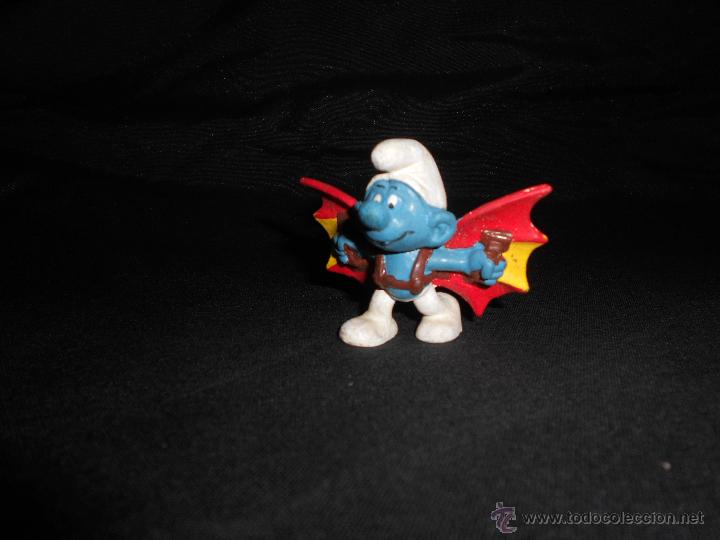 Figuras de goma y PVC: ANTIGUO PITUFO CON ALAS EN PVC - Foto 1