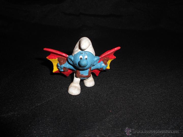 Figuras de goma y PVC: ANTIGUO PITUFO CON ALAS EN PVC - Foto 3