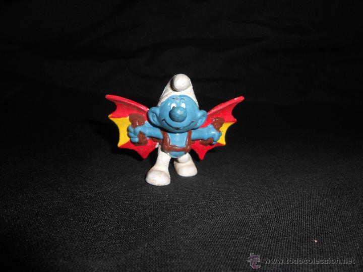 Figuras de goma y PVC: ANTIGUO PITUFO CON ALAS EN PVC - Foto 4