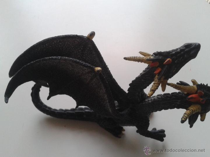 Figuras de goma y PVC: DRAGON - BULLYLAND - HADPAINTED - GERMANY - Foto 1