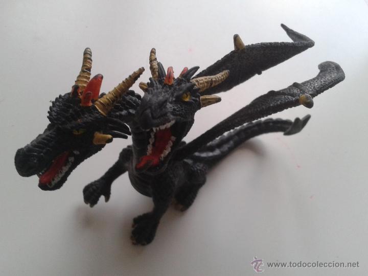 Figuras de goma y PVC: DRAGON - BULLYLAND - HADPAINTED - GERMANY - Foto 2