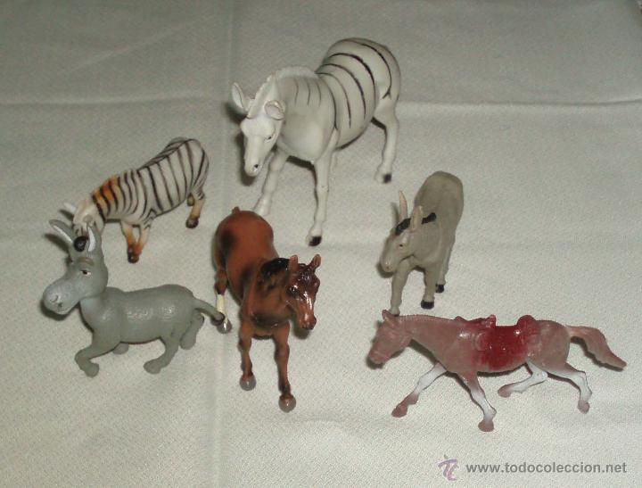 Figuras de goma y PVC: lote animales coleccion caballos 6 figuras