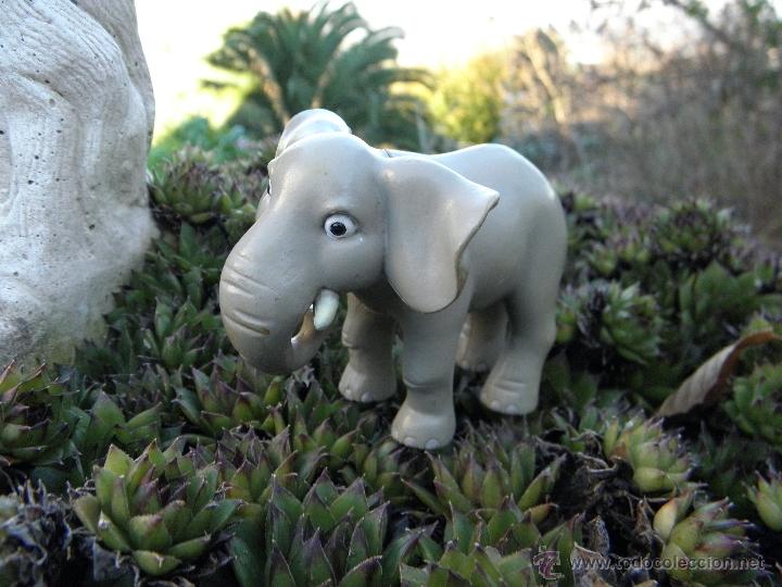 Figuras de goma y PVC: Figurita de goma Elefante de 9 x 7 cm