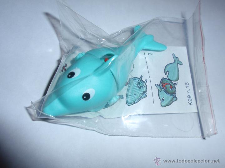 Figuras de Goma Kinder: Figurita Huevo Kinder Ferrero DELFIN - K99 n&ordm; 16