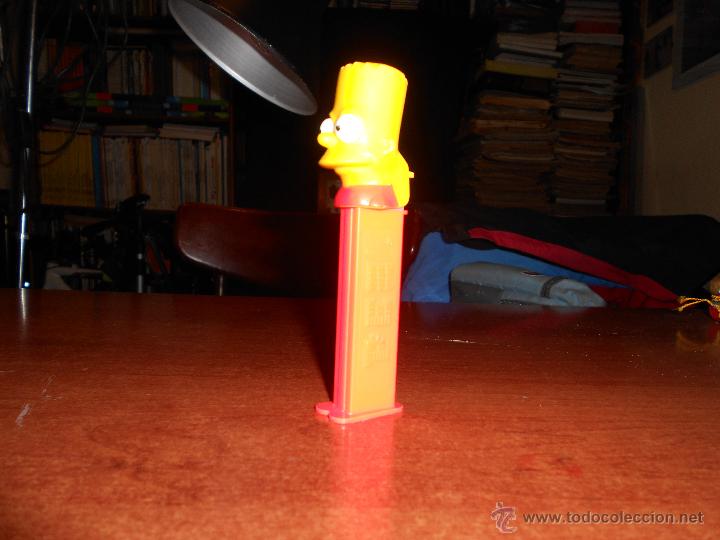Figuras de goma y PVC dispensador PEZ: DISPENSADOR PEZ DE BART SIMPON - Foto 1
