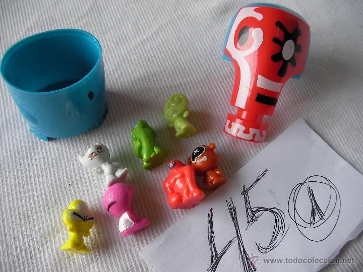 Rubber and PVC Figures: LOTE DE FIGURITAS DE PLASTICO CON DEPOSITO BOTE ELEFANTE - ENVIO GRATIS A ESPA&Ntilde;A