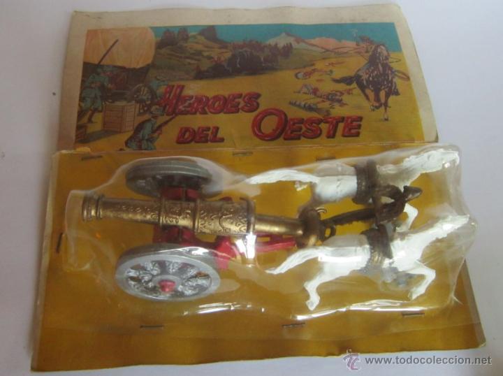 Figuras de goma y PVC: HEROES DEL OESTE, CA&Ntilde;ON, EN BLISTER. CC - Foto 1