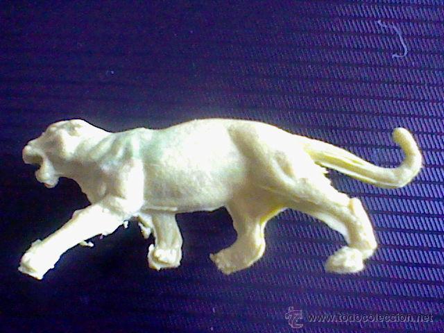Figuras de Goma y PVC: ANIMAL AMARILLO JAGUAR TIGRE LEONA O SIMILAR 6 CMS PROMOCIONAL DETERGENTE O KIOSKO PERSAN?