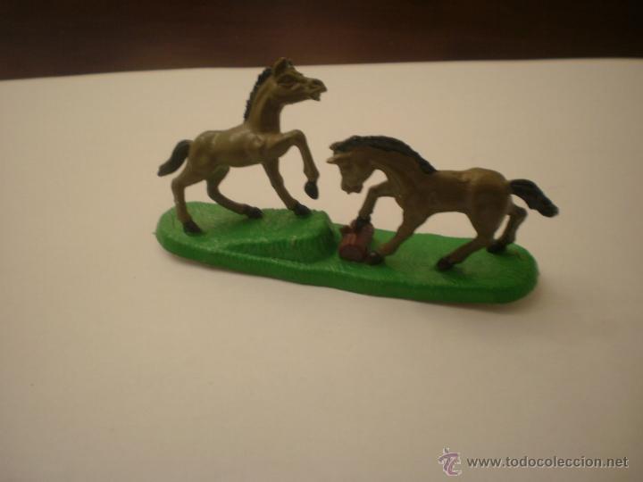 Rubber and PVC Figures: CABALLOS PARA GRANJA DE AIRFIX A&Ntilde;OS 60 MADE IN ENGLAND ENRLAG