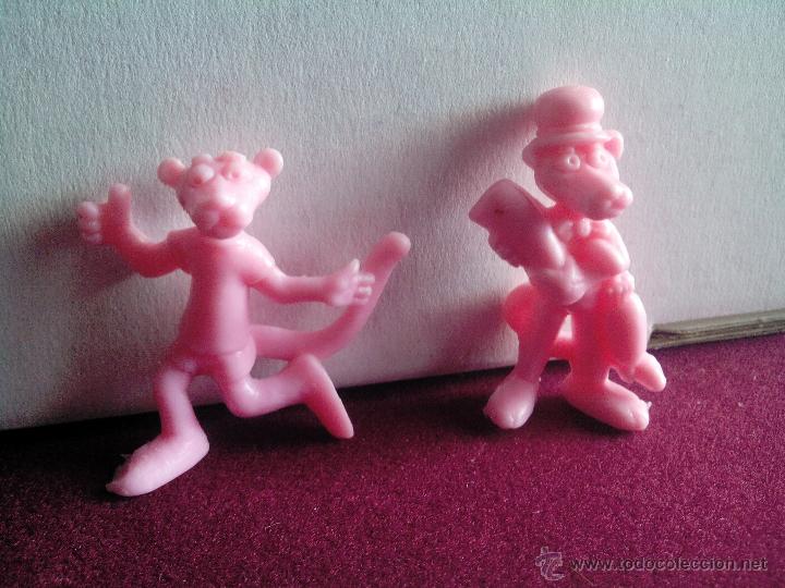 Figuras de goma y PVC: DOS FIGURAS DUNKIN DE LA PANTERA ROSA. - Foto 1
