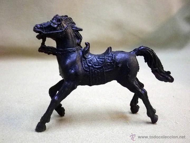 Figurines en Caoutchouc et PVC: FIGURA DE PLASTICO, CABALLO MONOCROMO, VAQUERO, FABRICADO POR REIGON, 1960s