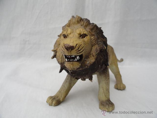 Figuras de goma y PVC: FIGURA LE&Oacute;N. PROBABLEMENTE MADELMAN. - Foto 2
