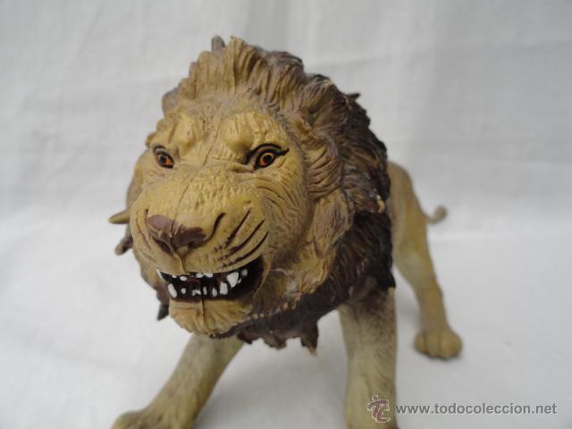 Figuras de goma y PVC: FIGURA LE&Oacute;N. PROBABLEMENTE MADELMAN. - Foto 3