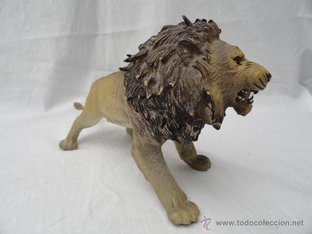 Figuras de goma y PVC: FIGURA LE&Oacute;N. PROBABLEMENTE MADELMAN. - Foto 4
