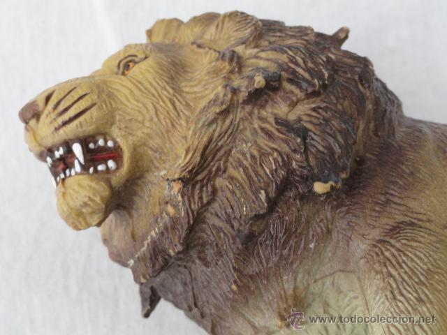 Figuras de goma y PVC: FIGURA LE&Oacute;N. PROBABLEMENTE MADELMAN. - Foto 11