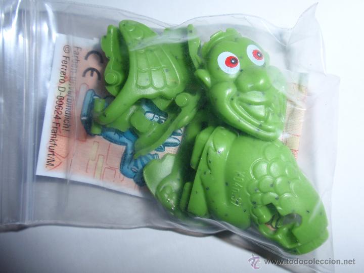Kinder &Uuml;berraschung: Figurita Huevo Kinder Ferrero GARGOLA STEINHARTE VERDE