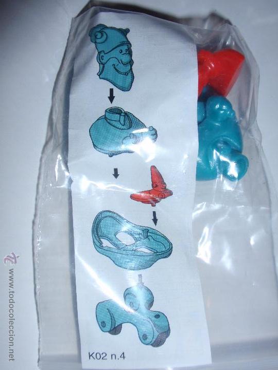 Figuras de Borracha e PVC: Figurita Huevo Kinder Ferrero ENANO AZUL - K02 N&ordm; 04