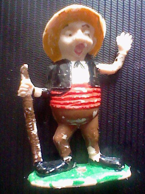 Rubber and PVC Figures: FIGURA PLASTICO ANTIGUA PAISANO PASIEGO MALLORQUIN O SIMILAR PINTADO A MANO 7 CMS *C6