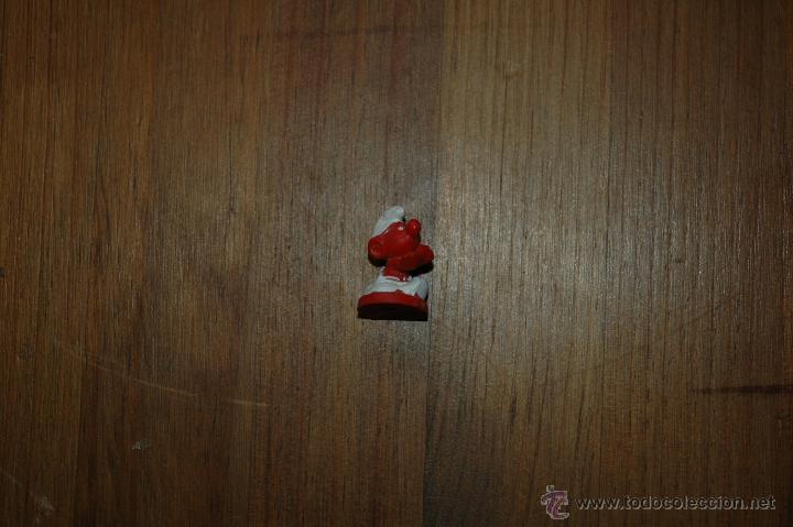 Figuras de Goma y PVC: PITUFO ROJO DE PEYO MINIATURA 2,50 CTM