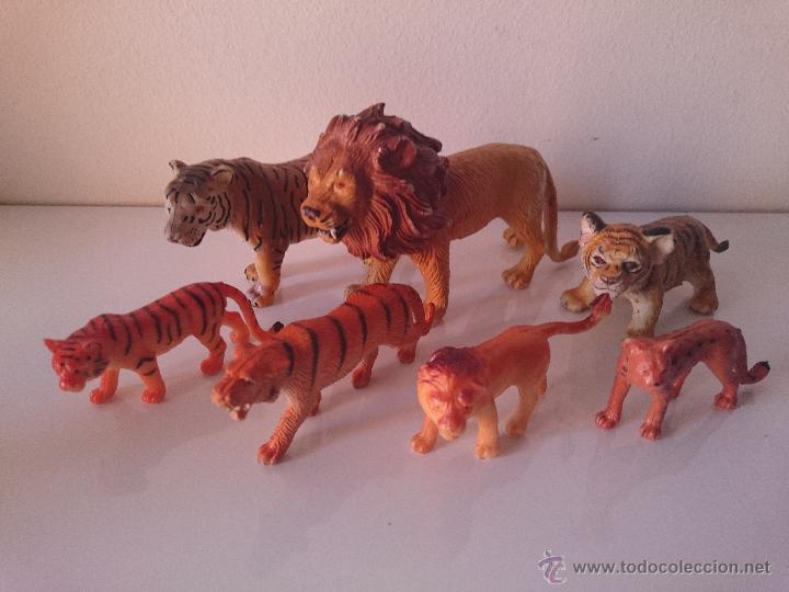 Figuras de goma y PVC: Figuras Leones, Leopardos, Guepardos - Foto 1
