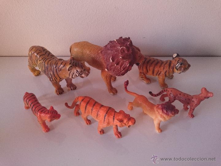 Figuras de goma y PVC: Figuras Leones, Leopardos, Guepardos - Foto 2