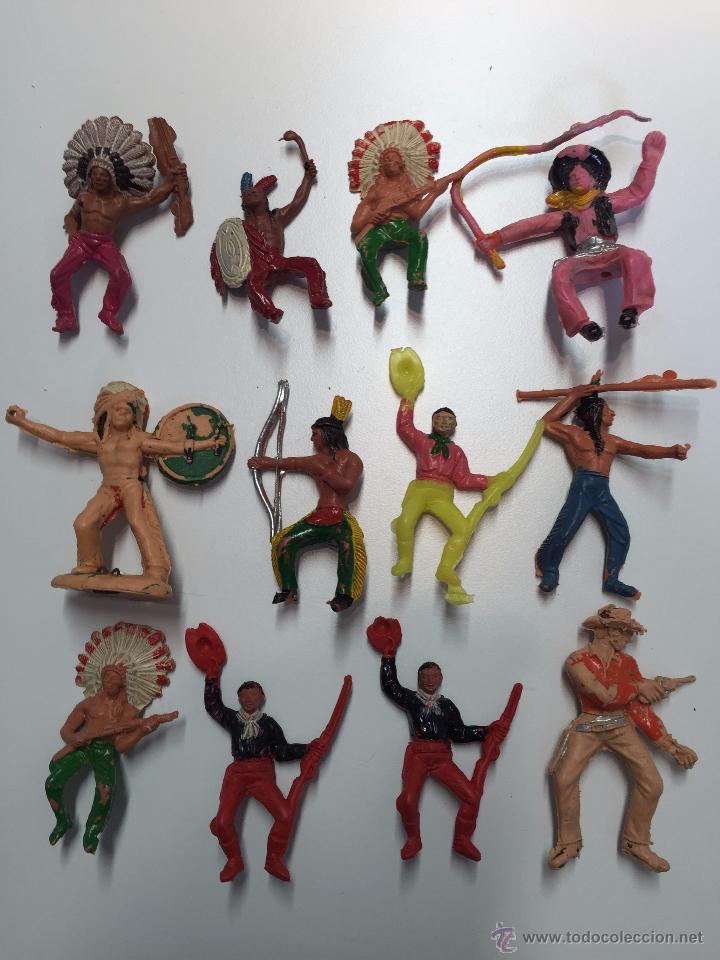 Figuras de goma y PVC: LOTE FIGURAS DEL OESTE MARCAS VARIAS - Foto 1
