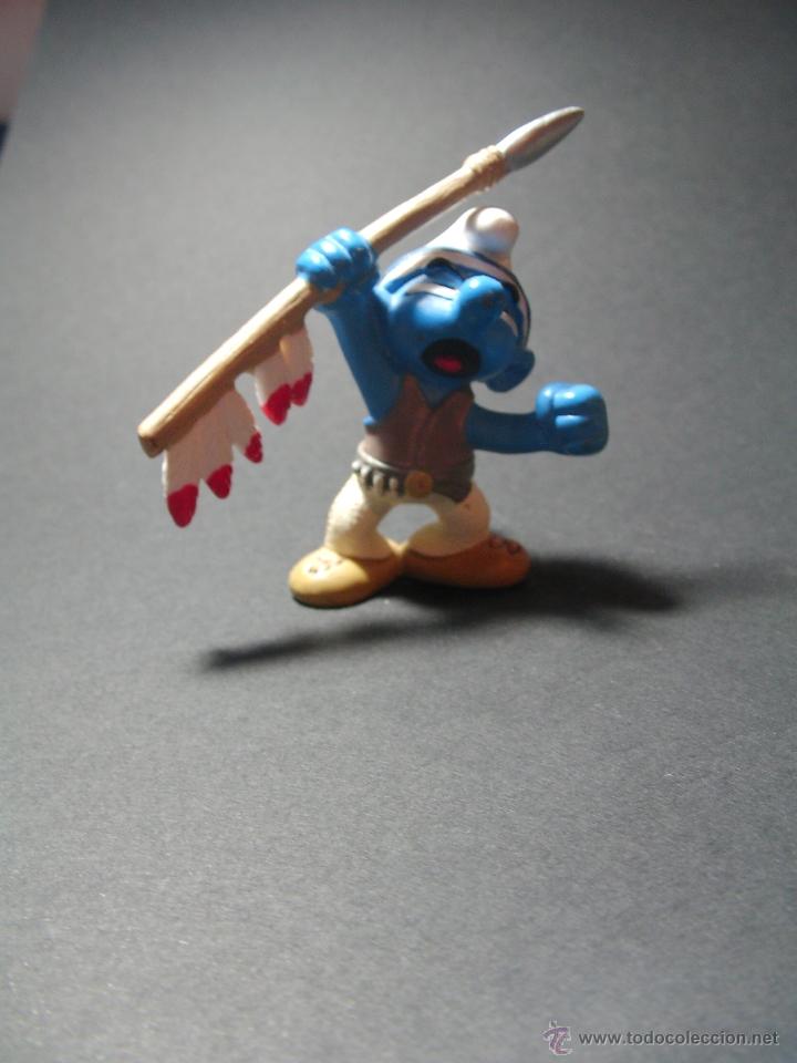 Figuras de goma y PVC: Pitufo. Indio. Peyo. Schleich 06 - Foto 3