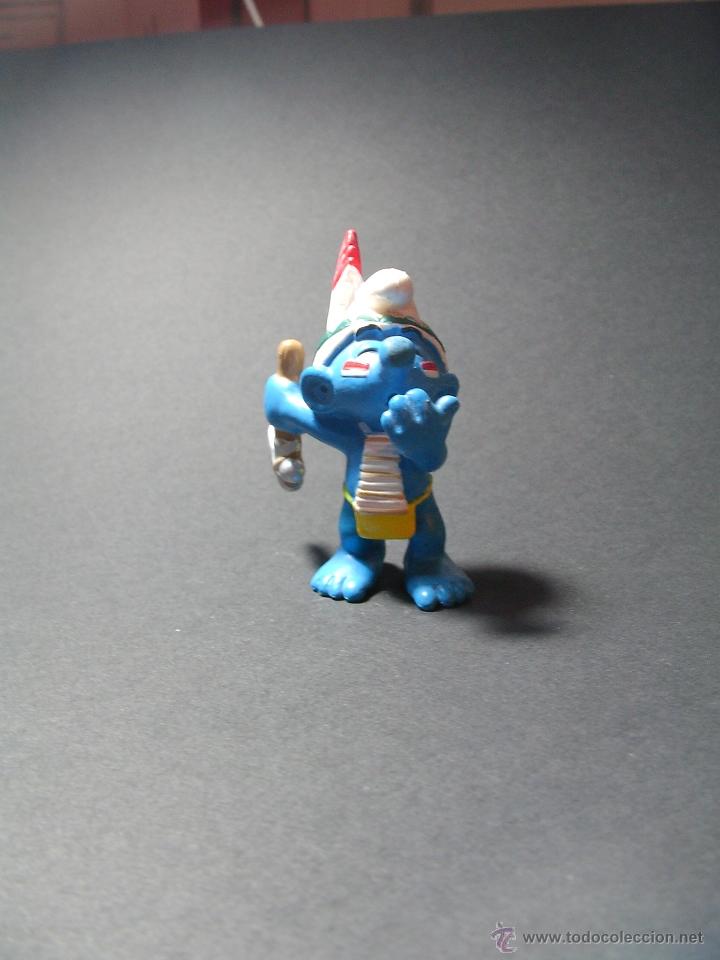 Figuras de goma y PVC: Pitufo. Indio. Peyo. Schleich 06 - Foto 1