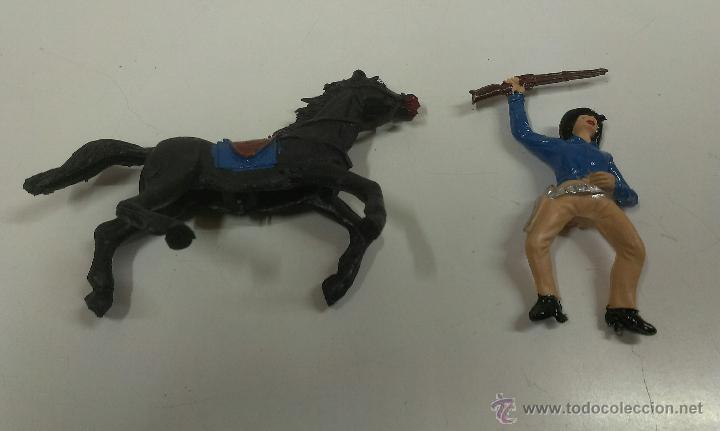 Figuras de goma y PVC: VAQUERO A CABALLO .MARCA JECSAN - Foto 3