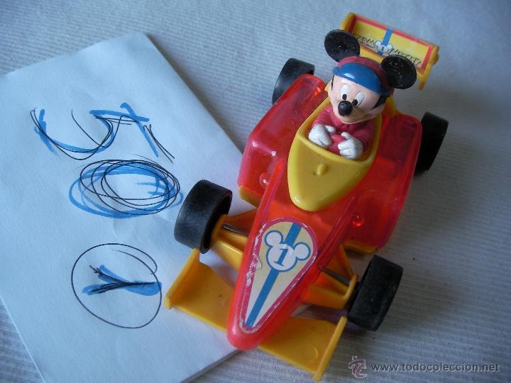 Figuras de goma y PVC: MICKEY EN UN FORMULA UNO - ENVIO GRATIS A ESPA&Ntilde;A - Foto 1