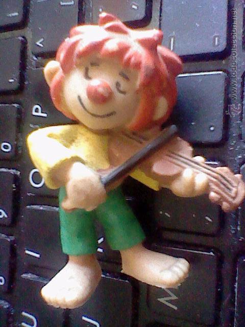 Figuras de Goma y PVC: PUMUKY GOMA 5 CMS BULLY GERMANY VIOLIN 1984 EN SUELA BUSCADO*C9