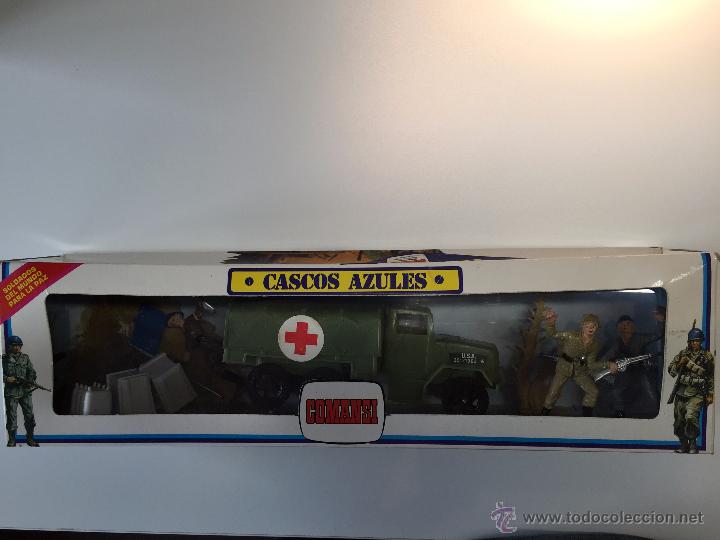 Figuras de goma y PVC: CASCOS AZULES DE COMANSI A ESTRENAR - Foto 1