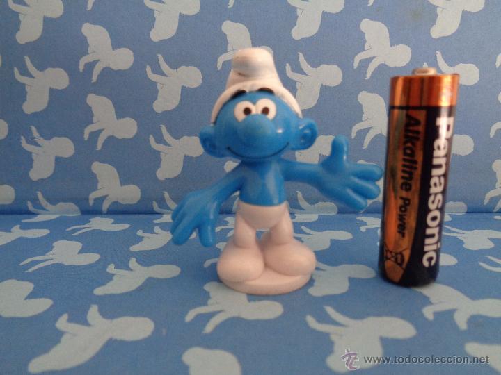 Figuras de goma y PVC: MU&Ntilde;ECO FIGURA PITUFOS PITUFO peyo - Foto 1