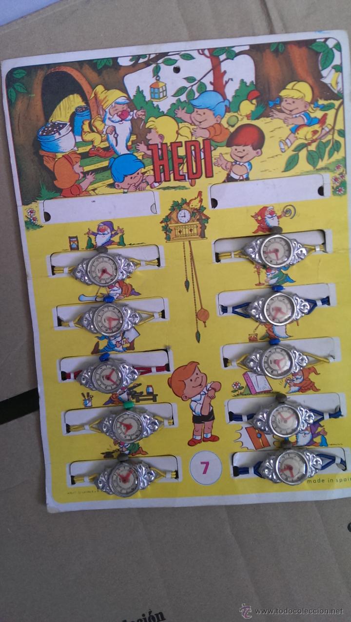 Figuras de goma y PVC: RELOJ HEDI A&Ntilde;OS 60 ORIGINAL - Foto 1