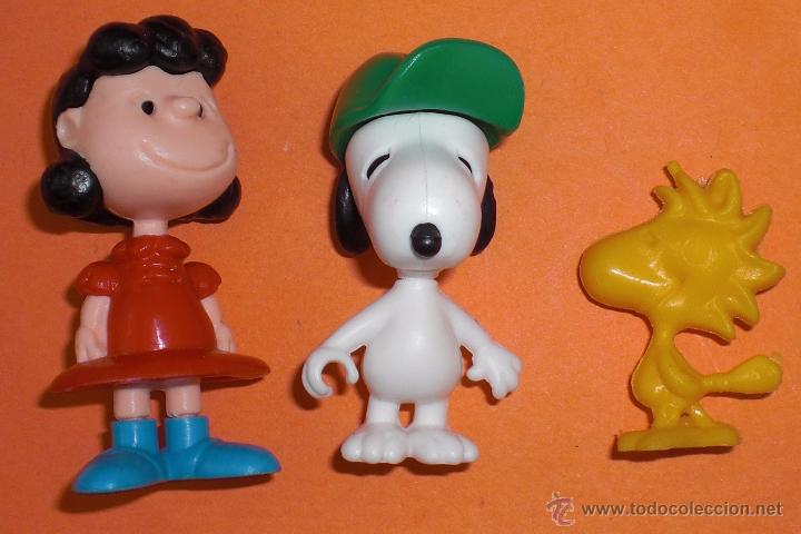 Figuras de goma y PVC: 3 figuras snoopy,emilio y lucy - Foto 1
