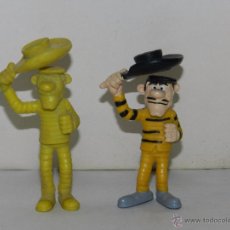 Figuras de Goma y PVC: A46 - FIGURA LUCKY LUKE ( LOS DALTON ) FIGURA + FIGURA SIN PINTAR , SCHLELCH ( RAREZA )