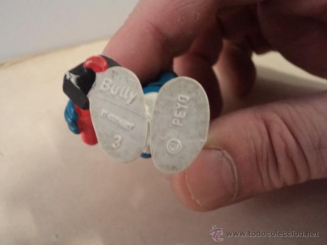 Figuras de goma y PVC: SCHTROUMPF/SMURF/PITUFO CON MARTILLO &ndash; BULLY - GERMANY - Foto 3