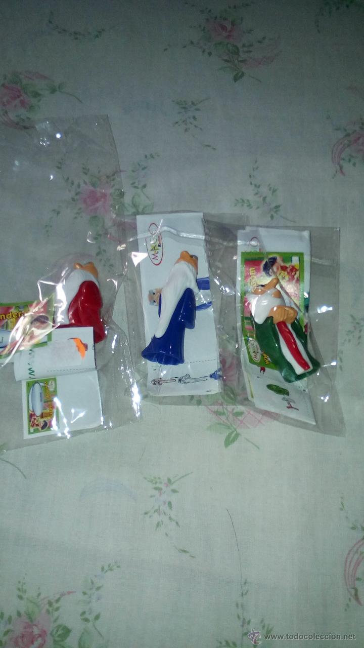 Figuras de goma Kinder: kinder sabios mu&ntilde;ecos coleccion completa - Foto 1