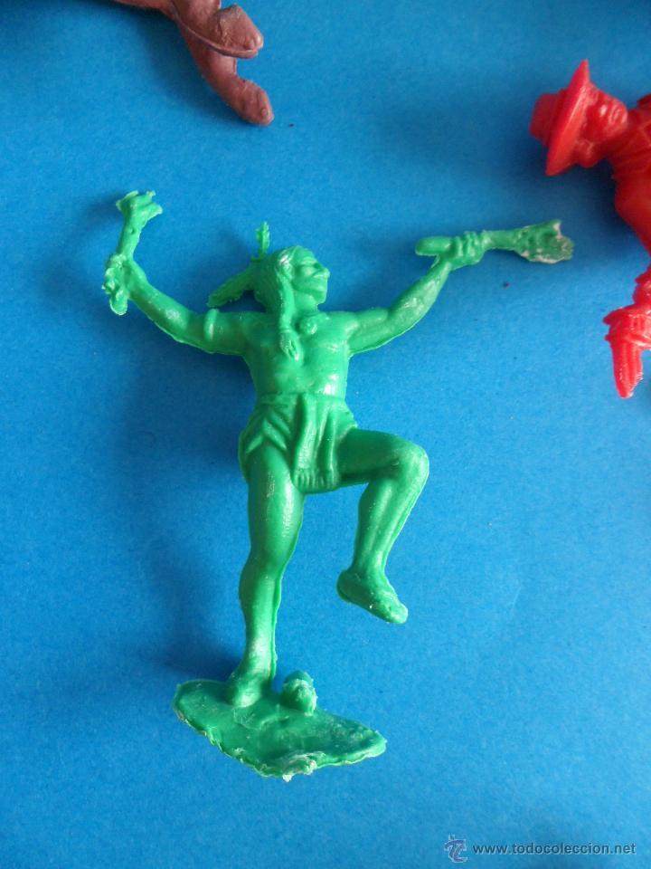 Figuras de goma y PVC: Lote de indios y Vaqueros - Comansi - Reamsa y Papo - Foto 16
