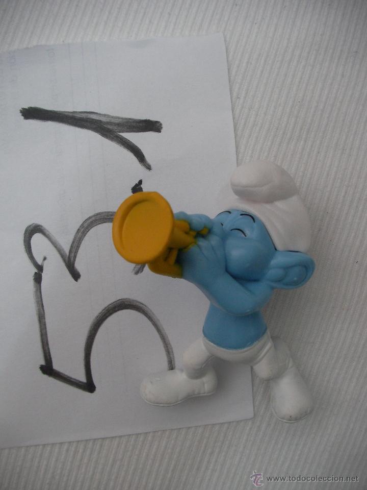 Figuras de Goma y PVC: PITUFO TROMPETISTA - ENVIO GRATIS A ESPA&Ntilde;A