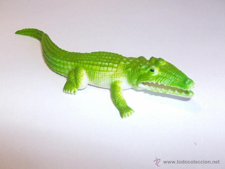 cocodrilo de color verde. goma blanda. 14,5 cm - Comprar ...