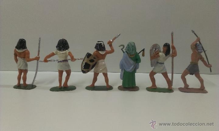 Figuras de goma y PVC: SEIS EGIPCIOS DE JECSAN . - Foto 2