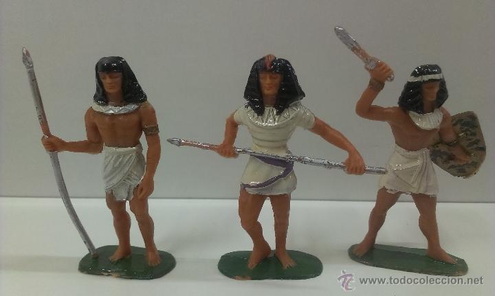 Figuras de goma y PVC: SEIS EGIPCIOS DE JECSAN . - Foto 3